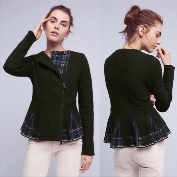 Anthropologie Jackets & Blazers - Anthropologie HWR wool peplum jacket